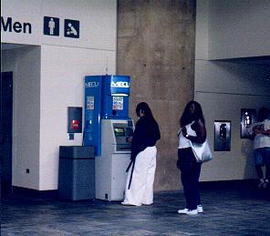Kenshin using the ATM